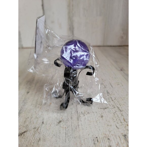 Halloween miniature purple crystal ball village accessory magic Craft unique - Picture 1 of 6